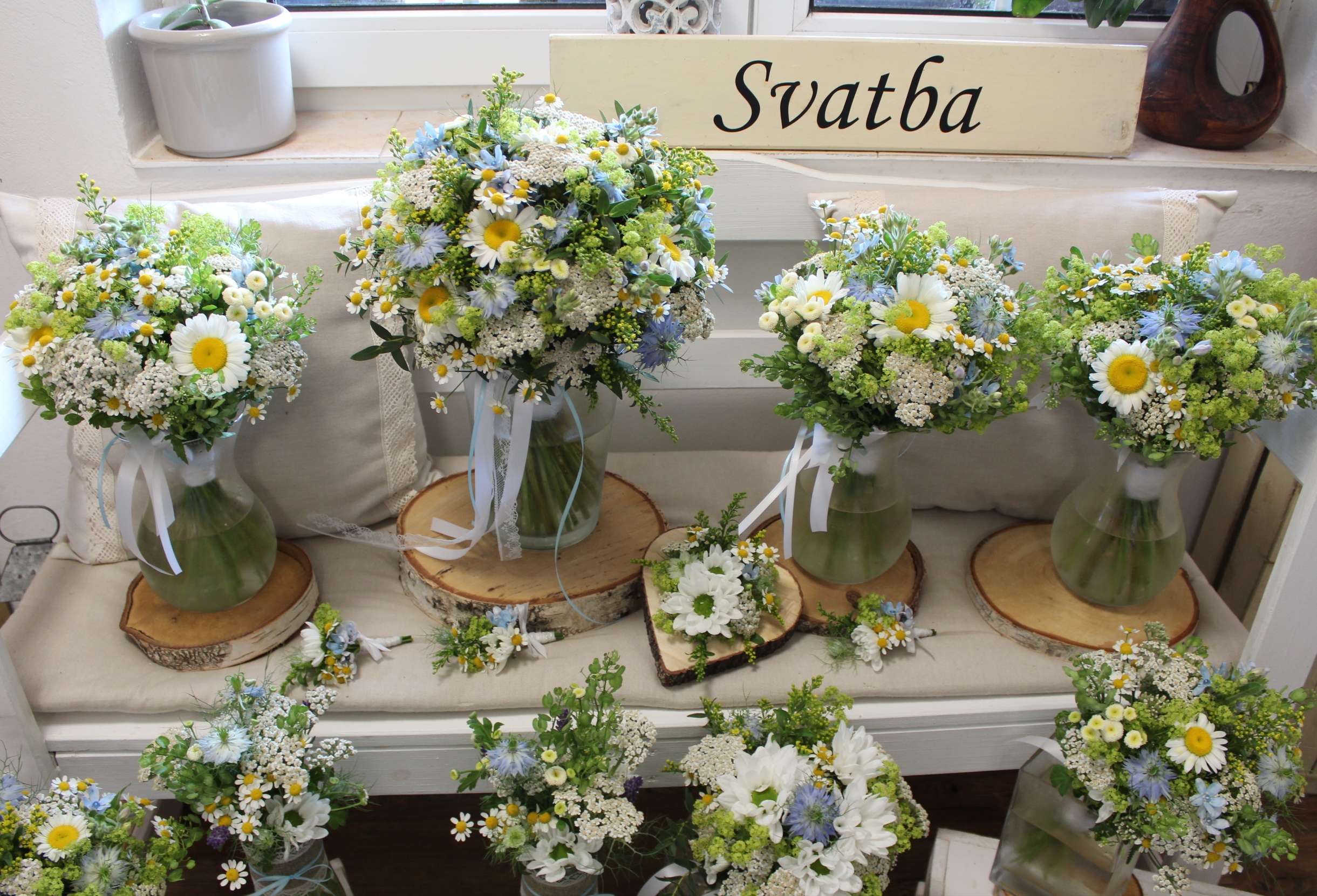 Svatební květiny - ukázka