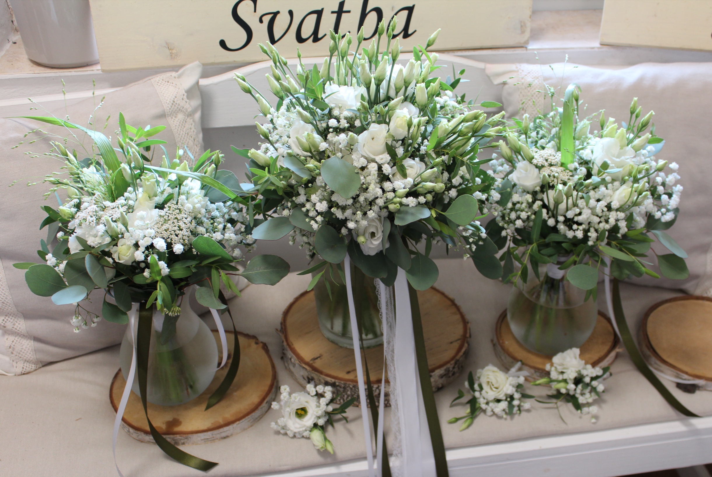 Svatební květiny - ukázka 